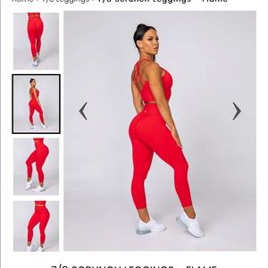 7/8 scrunch leggings